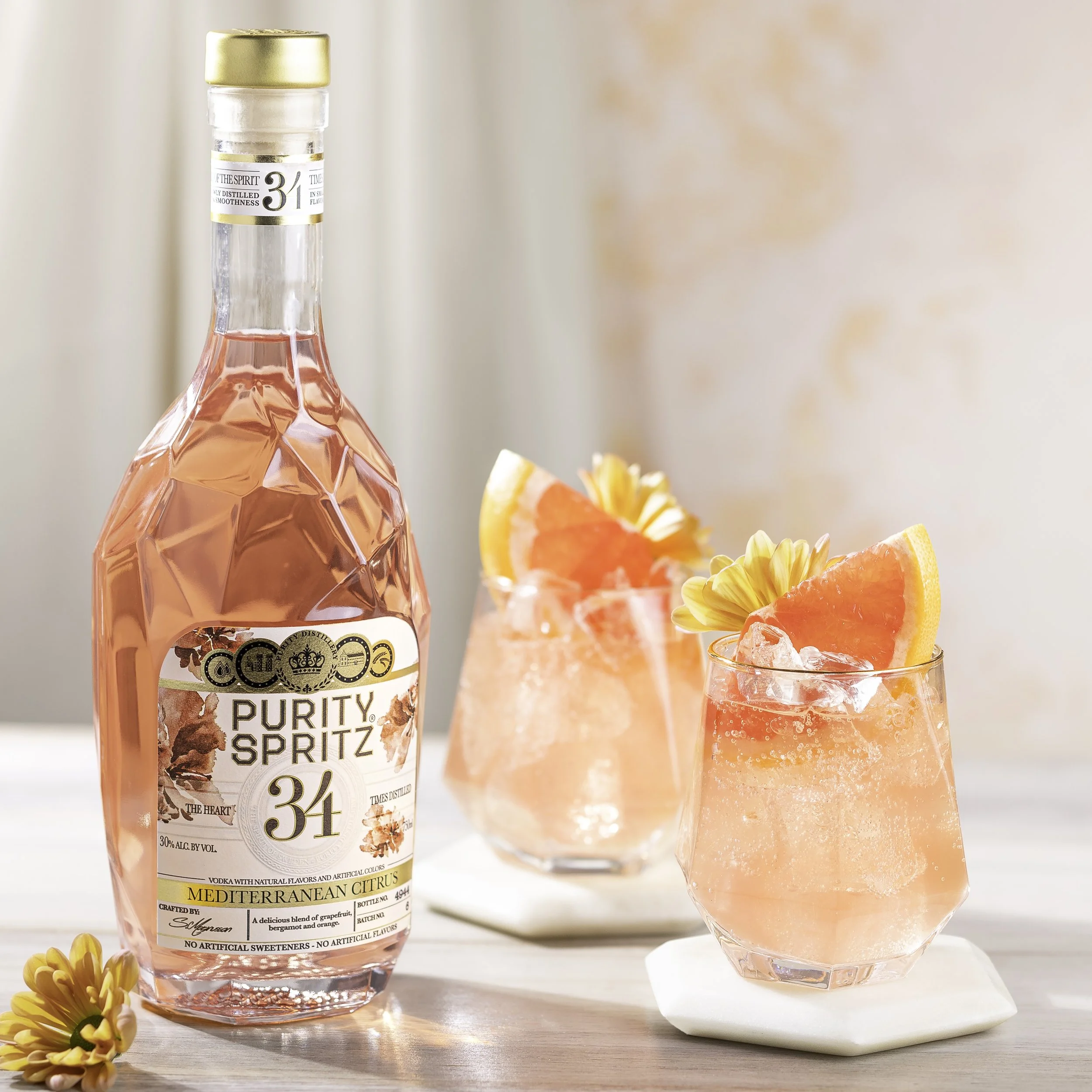 Purity Mediterranean Citrus Spritz 34 Vodka | Purity Organic Vodka